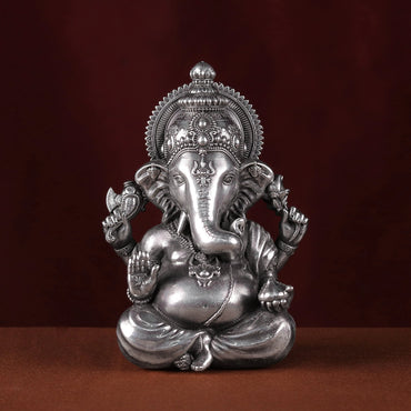 Ganesh ji 30 - 35 Gm Pure Silver theartarium