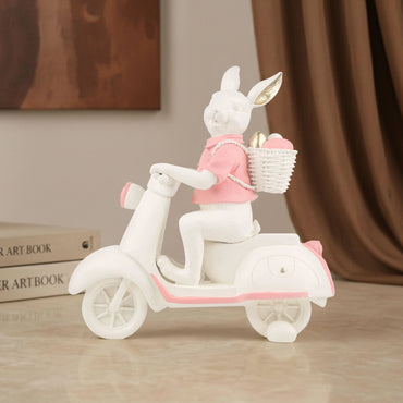 Whiskers on the Move - Bunny Figurine
