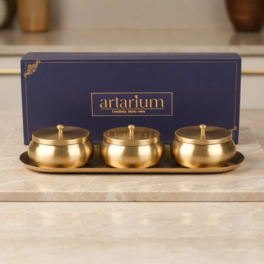 Brass Nut Bowl Gift Set