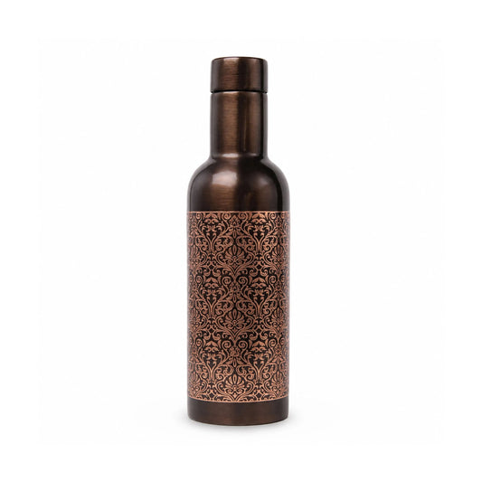 Classic Etch Copper Bottle Artarium