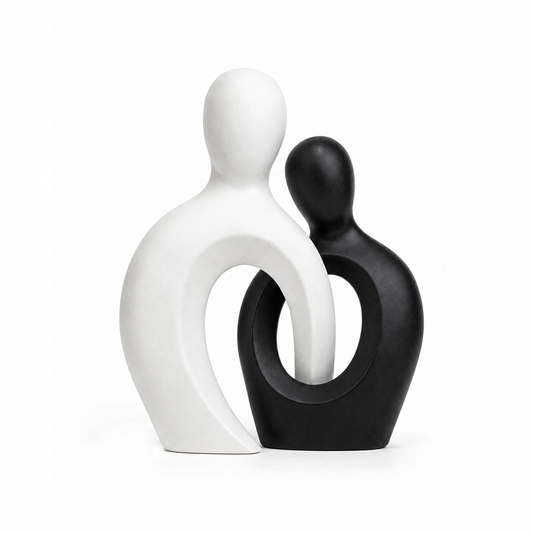 Black & White Soulmates Sculpture