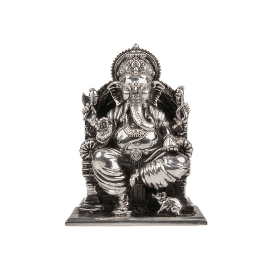 Lalitasana Ganesha Idol 15 - 21 Gm 999 Silver Artarium