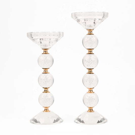 Crystal Orbs - Candle Holder (Set of 2)