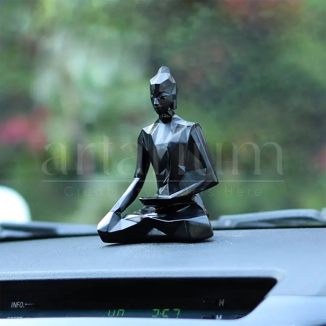 Origami Lord Buddha Car Dashboard theartarium