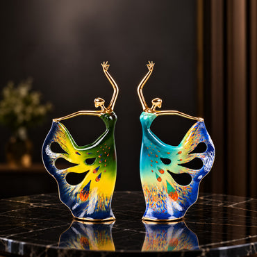 Handcrafted Brass Dancing Girl Sculpture