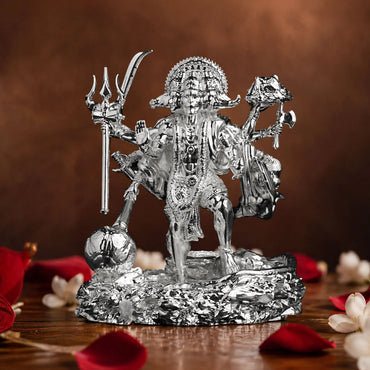 Standing Panchmukhi Hanuman Silver Platedย