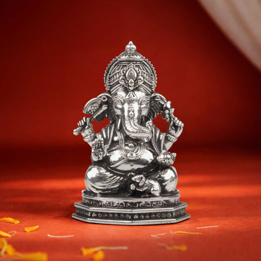 Divine Ganesha Murti 12 - 16 Gm 999 Silver