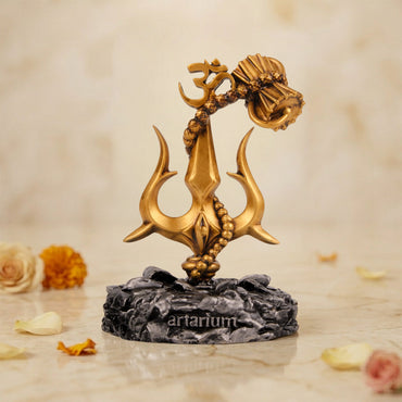 Lord Shiva Trishul With Damru theartarium