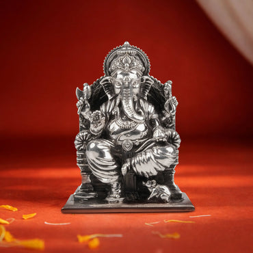Lalitasana Ganesha Idol 15 - 21 Gm 999 Silverย