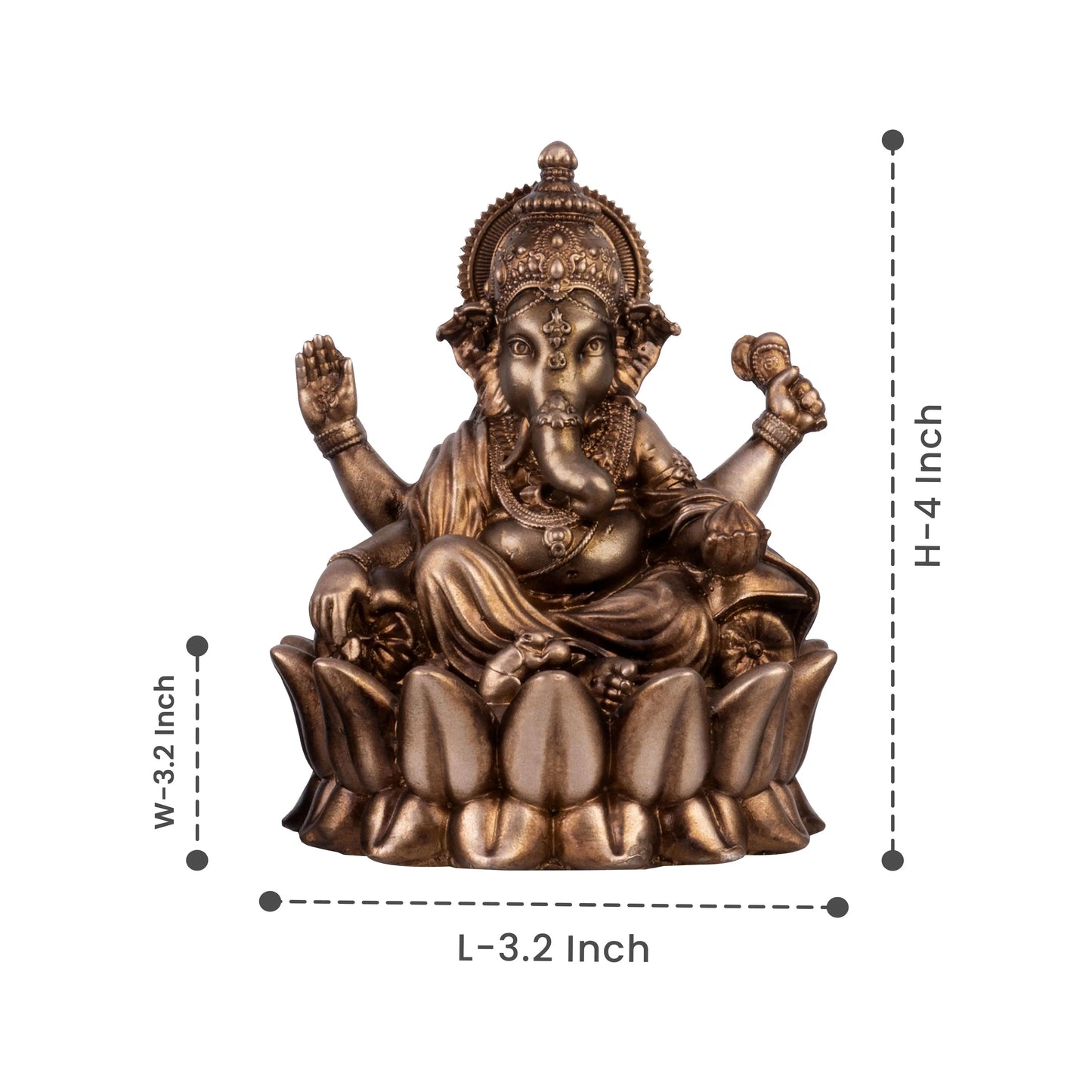 Ganpati Bappa (Lotus) Car Dashboard
