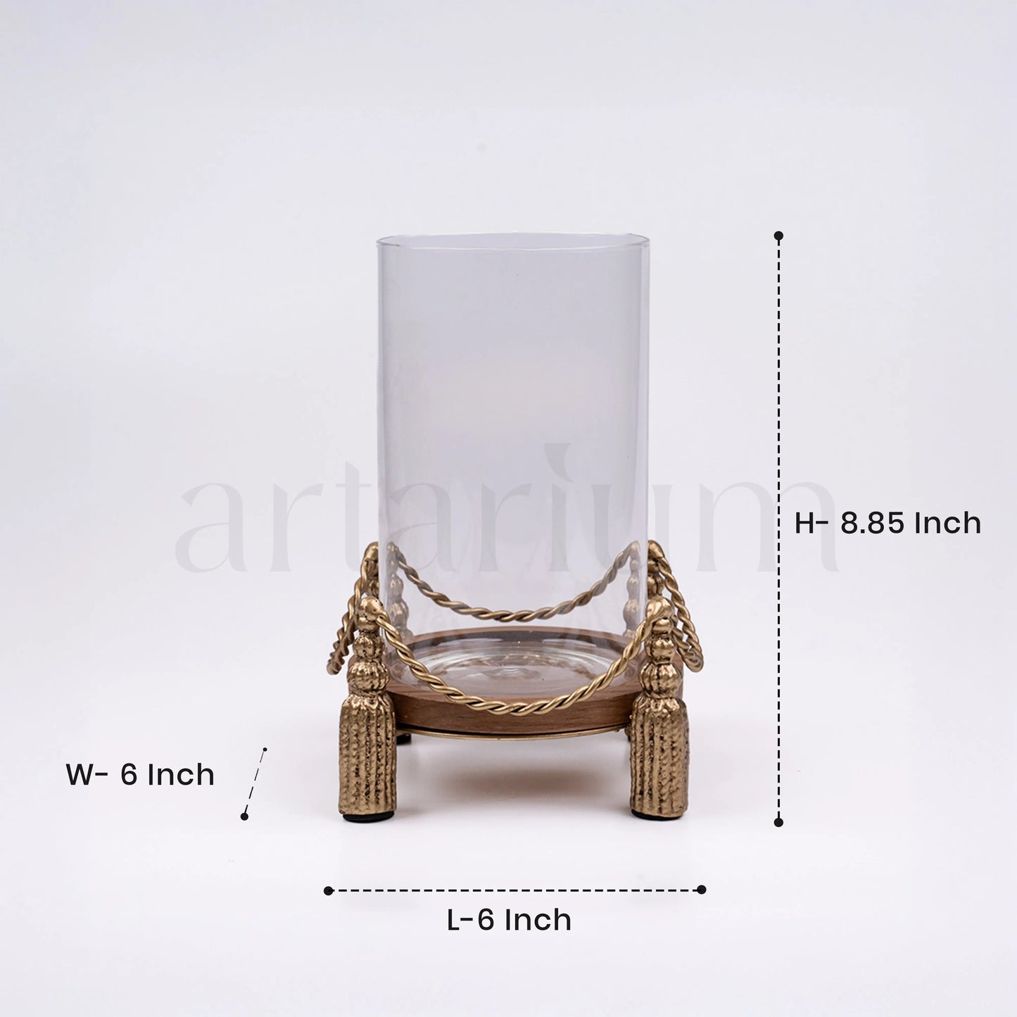 Flamekissed - Antique Hurricane Candle Holder