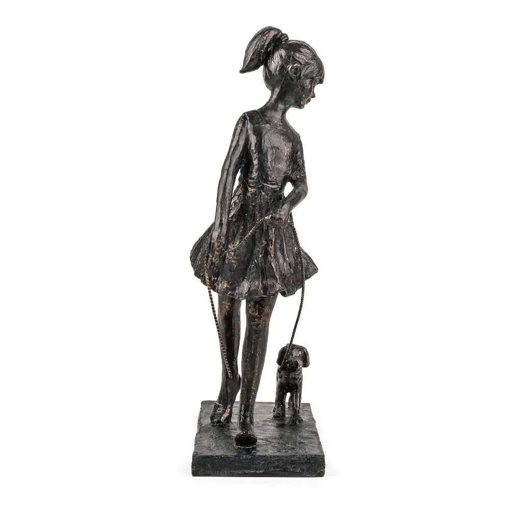 Girl & Dog figurine