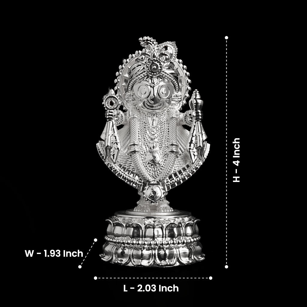 Jagannath Ji Idol Silver Plated Artarium