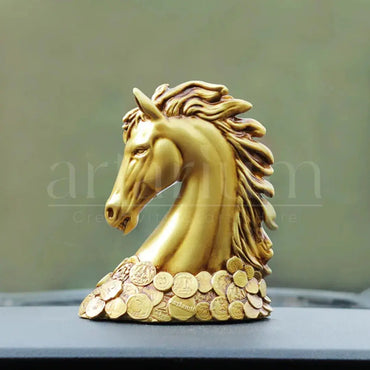 New Coin Horse Head Car Dashboard theartarium