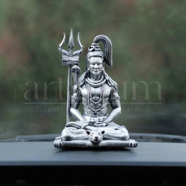 Meditating Lord Shiva Car Dashboard theartarium