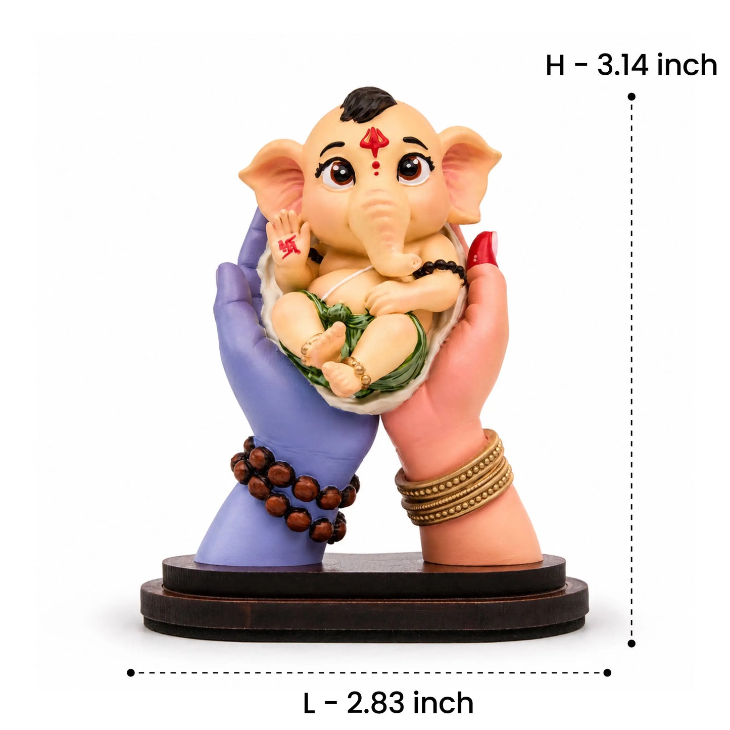 Bal Heramba Ganesha Idol Car Dashboard