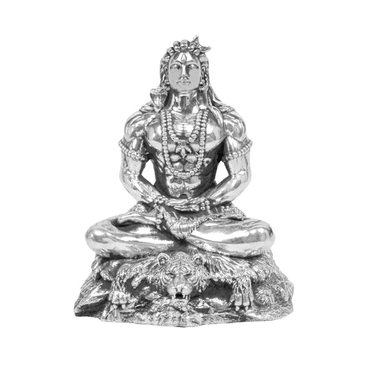 Adiyogi Shiva Statue 40 - 45 gm 999 Silver