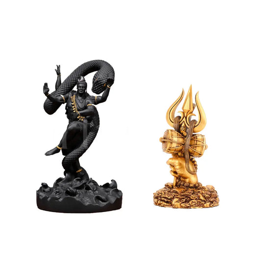 Mystical Shiva & Shiv Trishul Idols Set