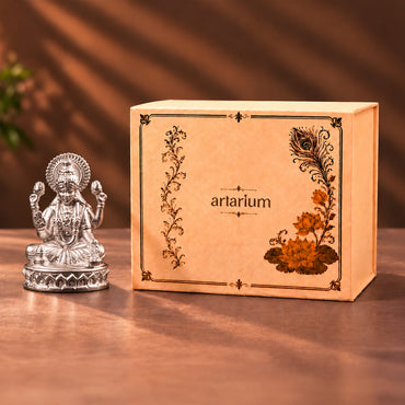 Shri Laxmi Pure Silver Idol (Hollow)ย