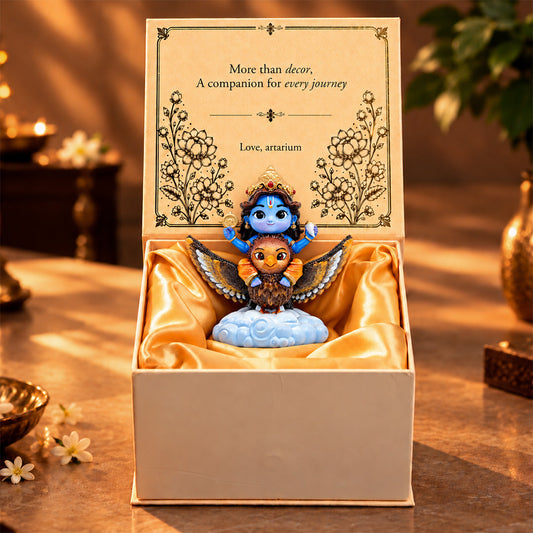 Bal Vishnu Garuda idol with premium packaging