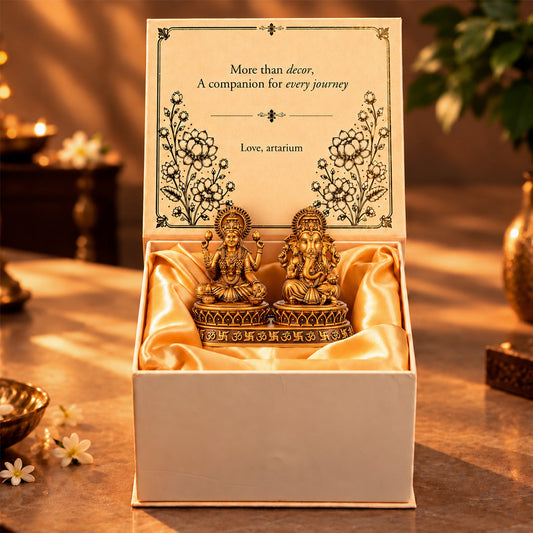 Dhan-Siddhi Laxmi Ganesha Idol With Premium Packaging