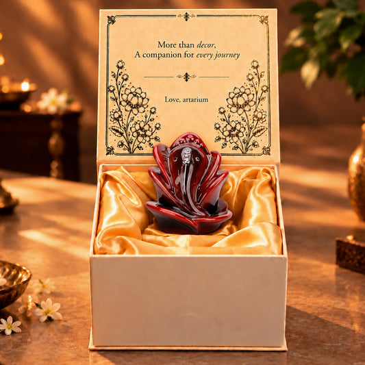 Rose Ganesha Idol With Premium Packagingย