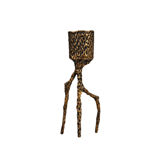 Aluminium Alloy Antique Twig Candle Holder