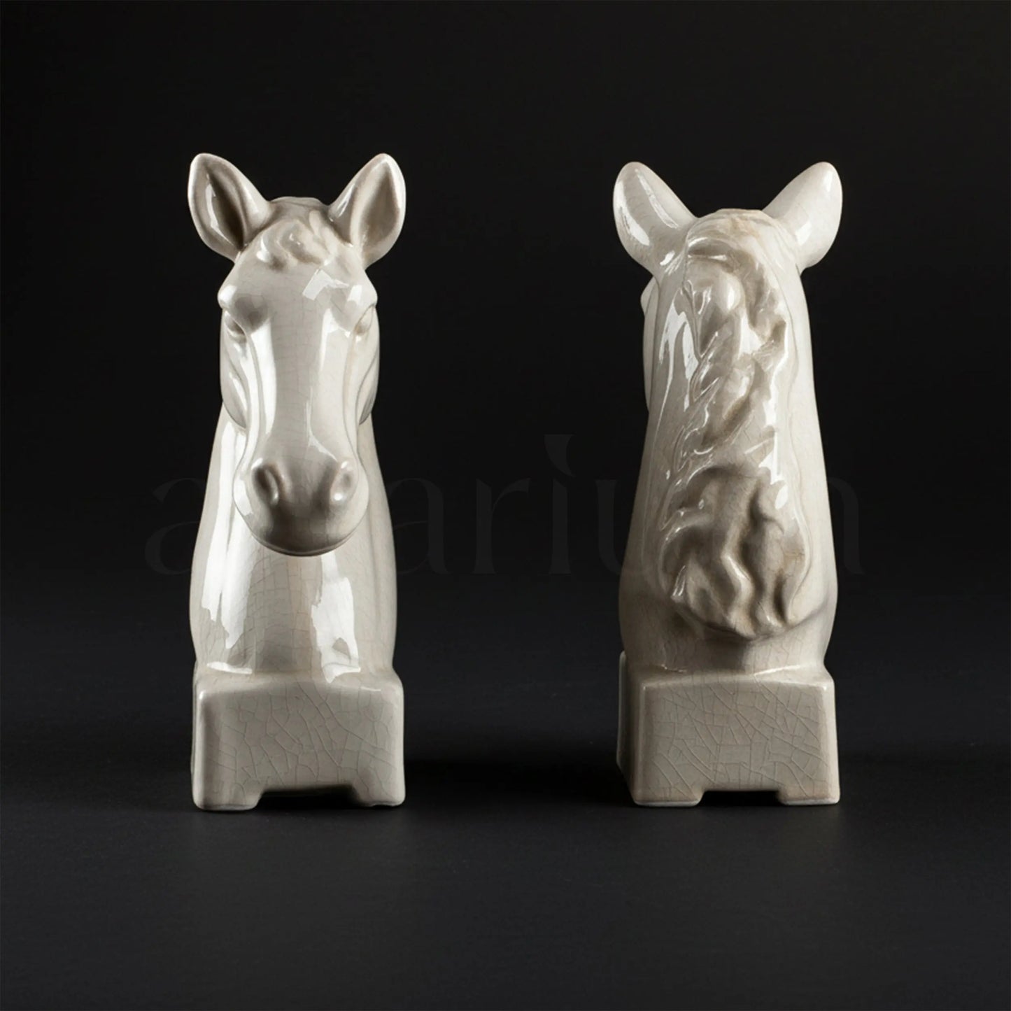 White Knight - Ceramic Horse Statue