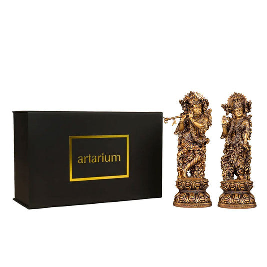 Radha Krishna Idol with Gift Box theartarium
