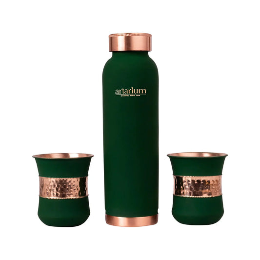 Copper Bottle with Cups