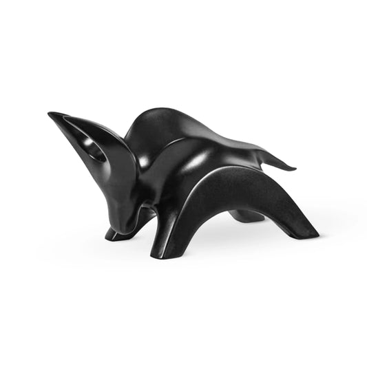 Stylized Charging Bull Figurine