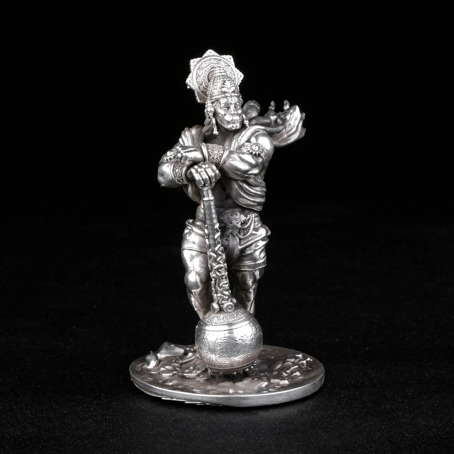 Bahubali Hanuman 35 - 40 Gm 999 Silver