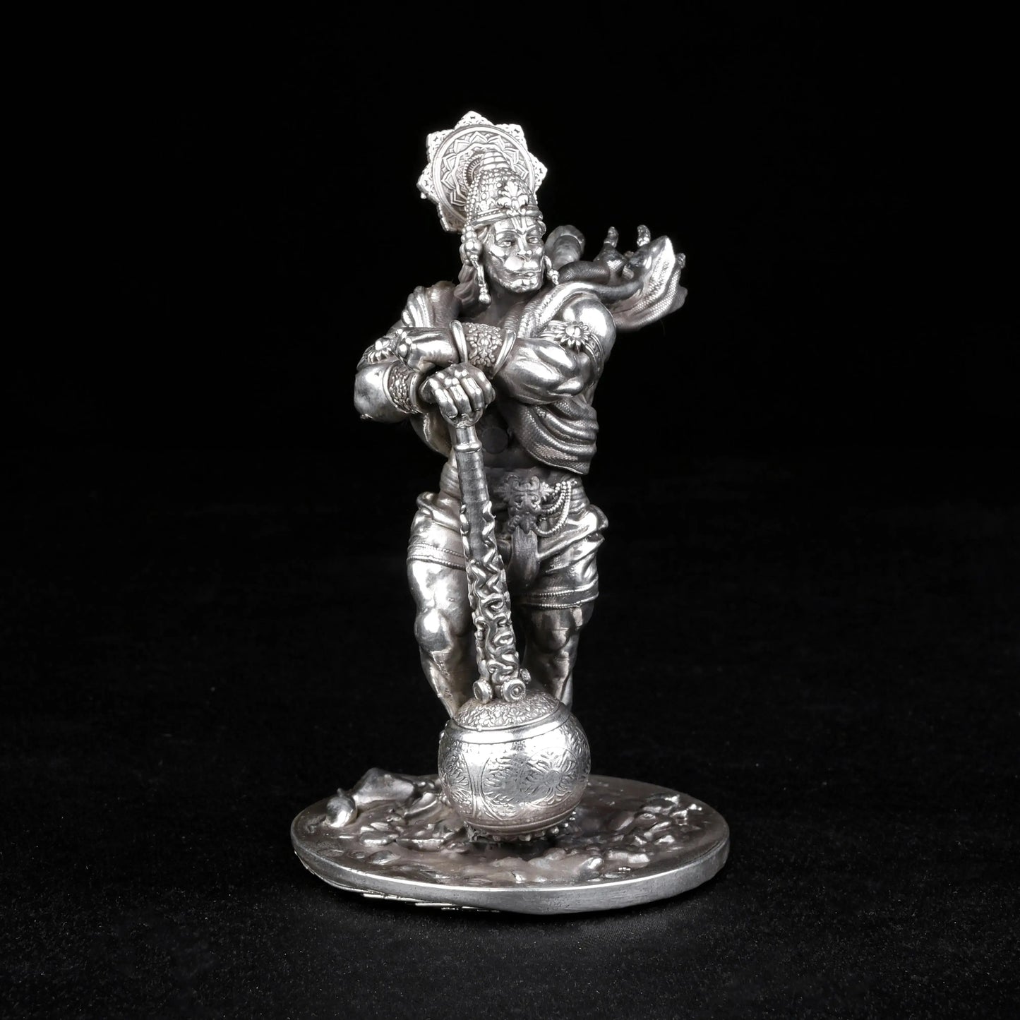 Bahubali Hanuman 35 - 40 Gm 999 Silver theartarium
