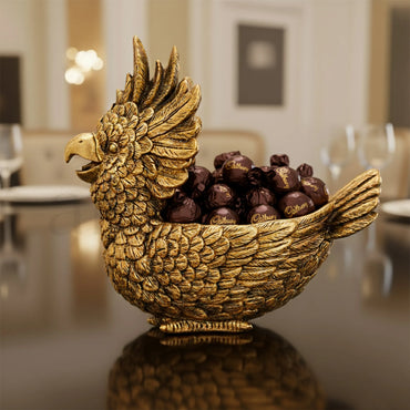 Call of the Tropics - Antique Parrot Figurine