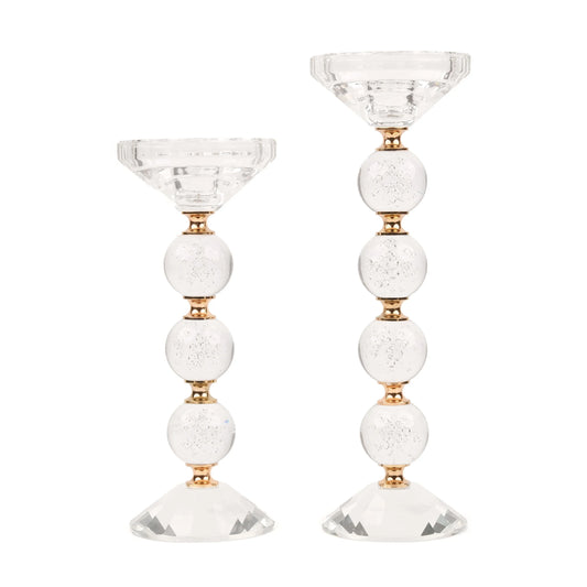 Crystal Orbs - Candle Holder (Set of 2)