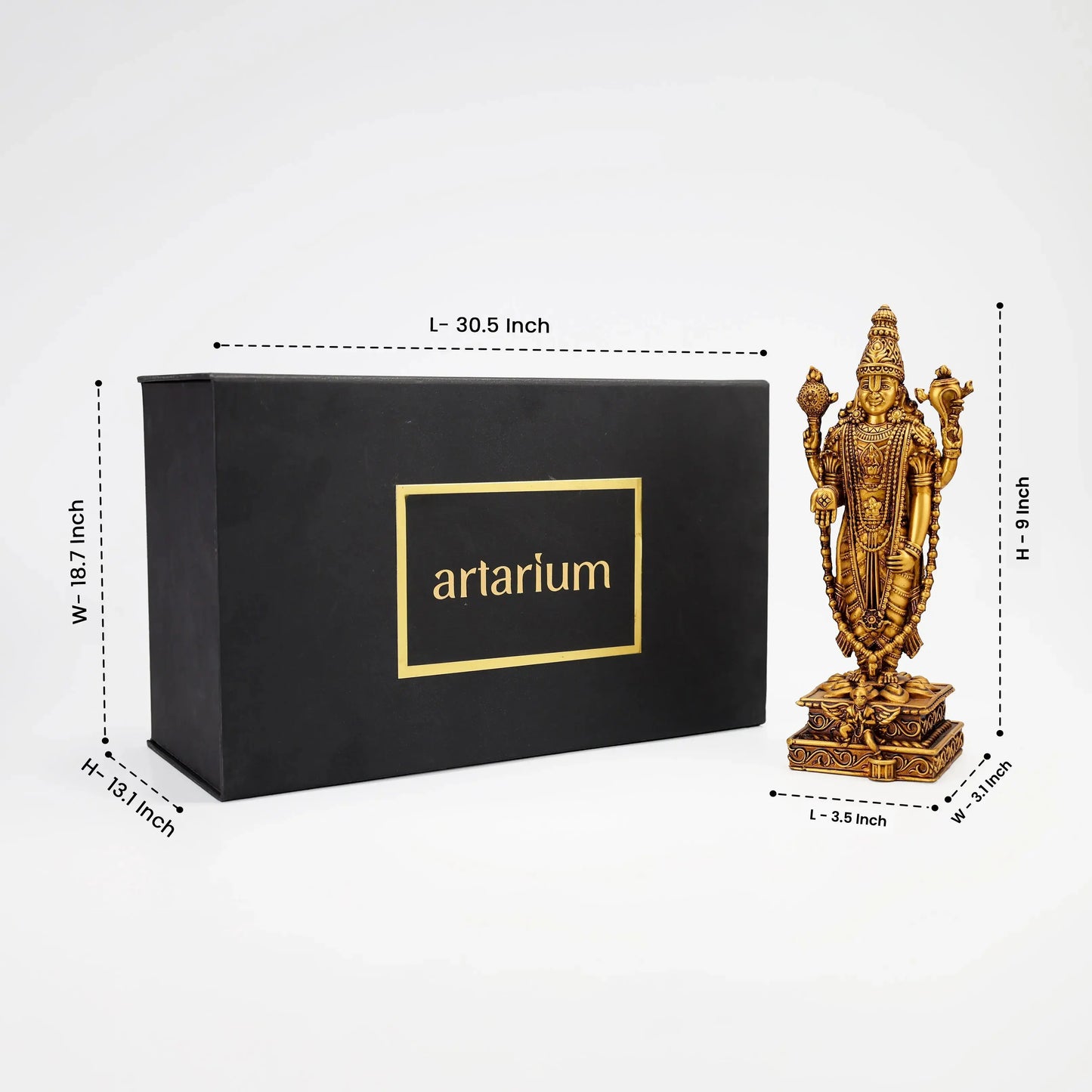 Venkateshwar Balaji Idol with Gift Box theartarium