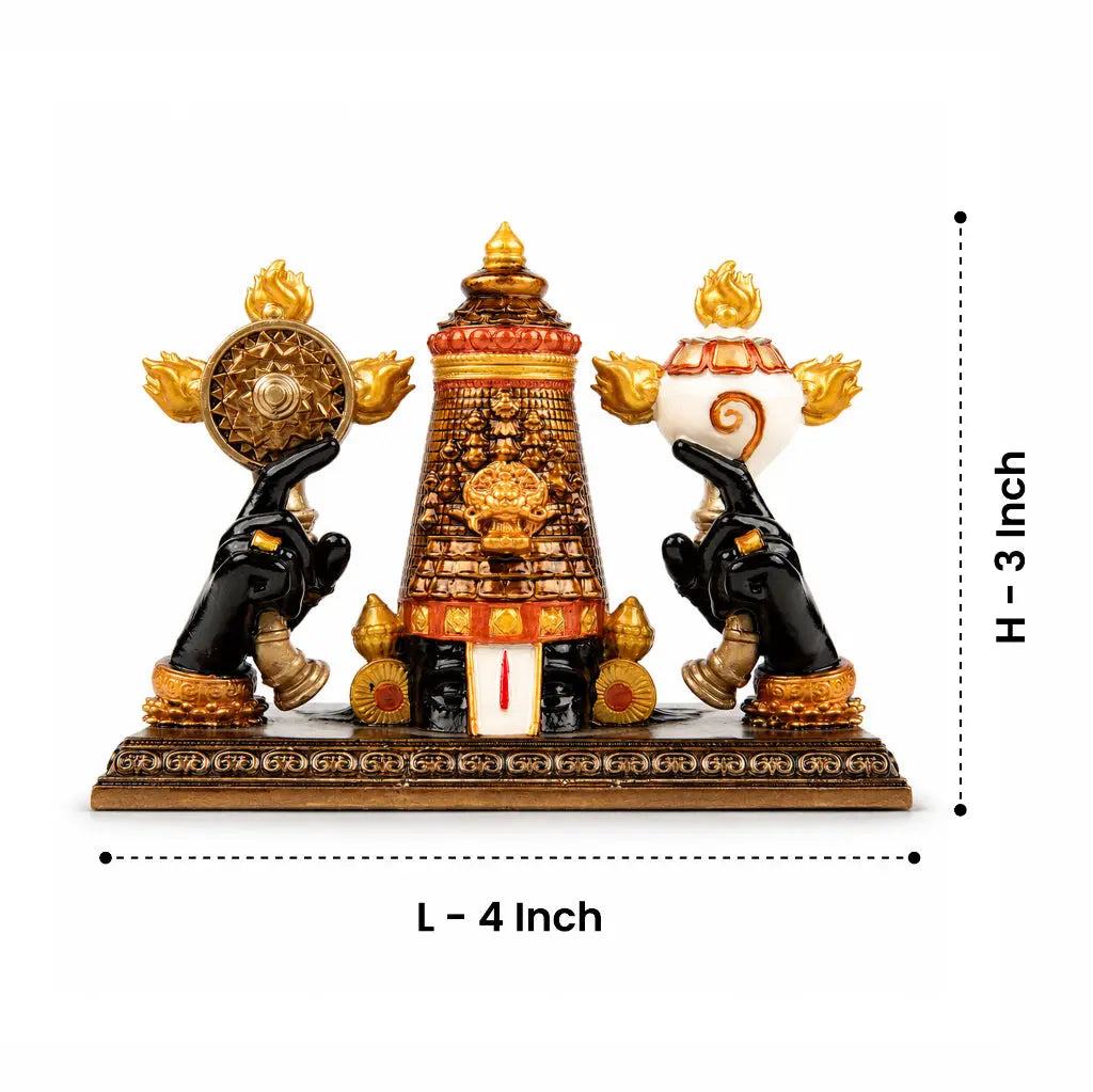 Tirupati Balaji Shankha Chakra Idol