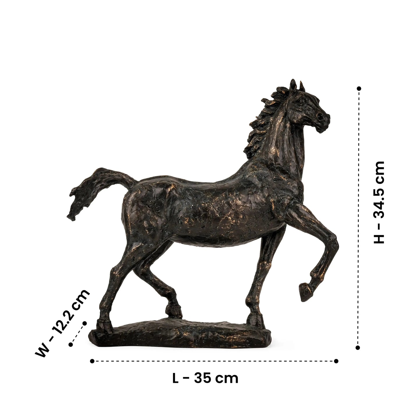 On a Dancing Trot - Horse Figurine Artarium