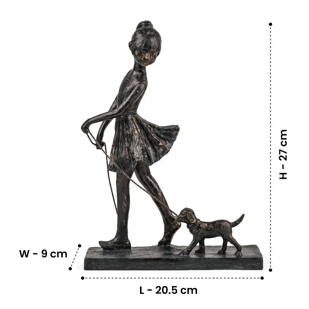 Girl & Dog figurine Artarium