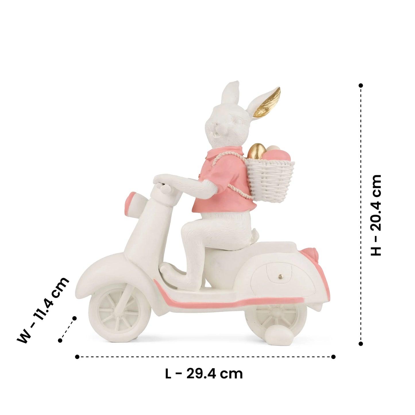 Whiskers on the Move - Bunny Figurine