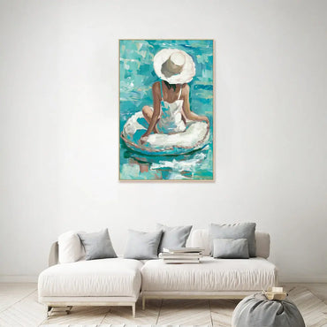 Adrift in the Blue - Wall Painting