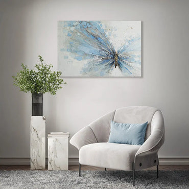 Wings in Blue - Wall Painting