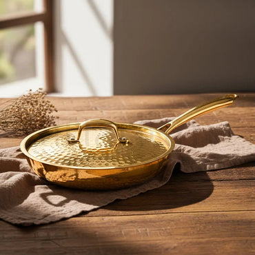 Brass Frying Pan with Lid