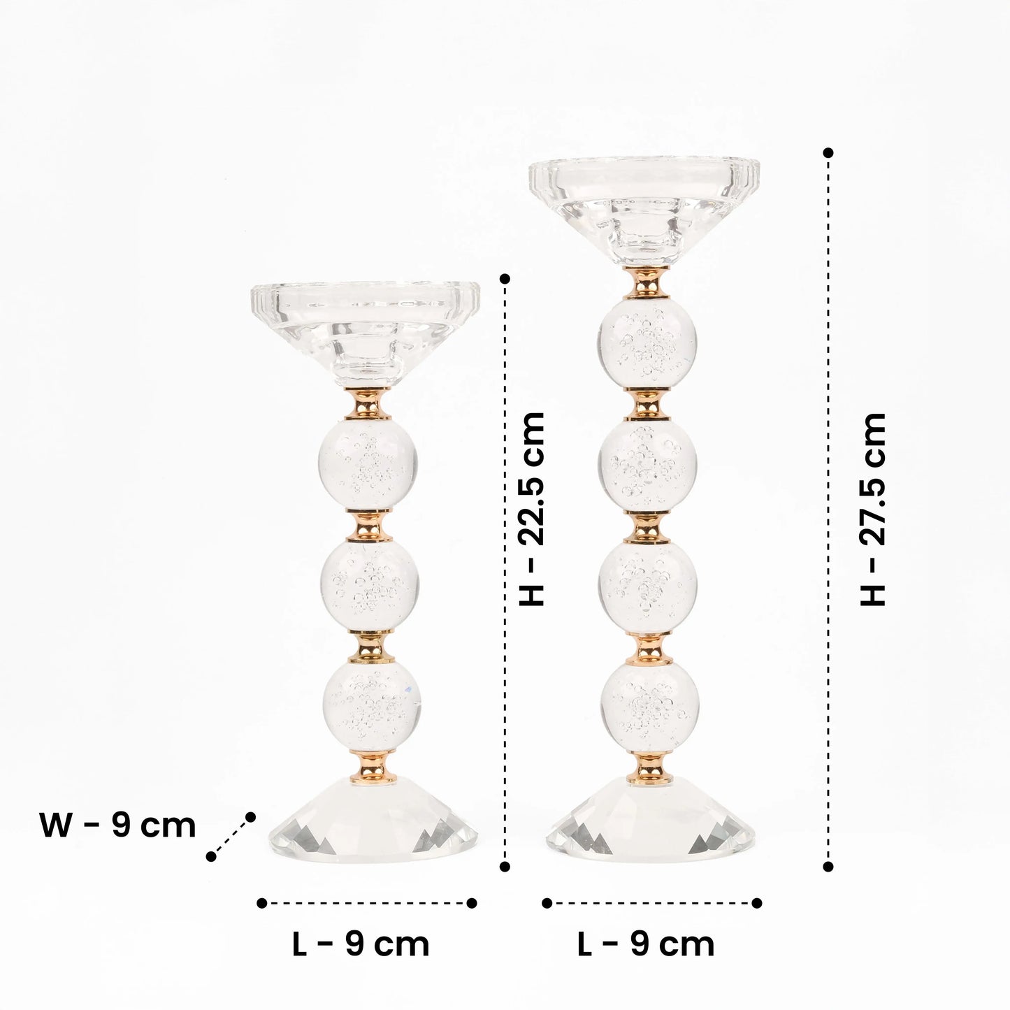 Crystal Orbs - Candle Holder