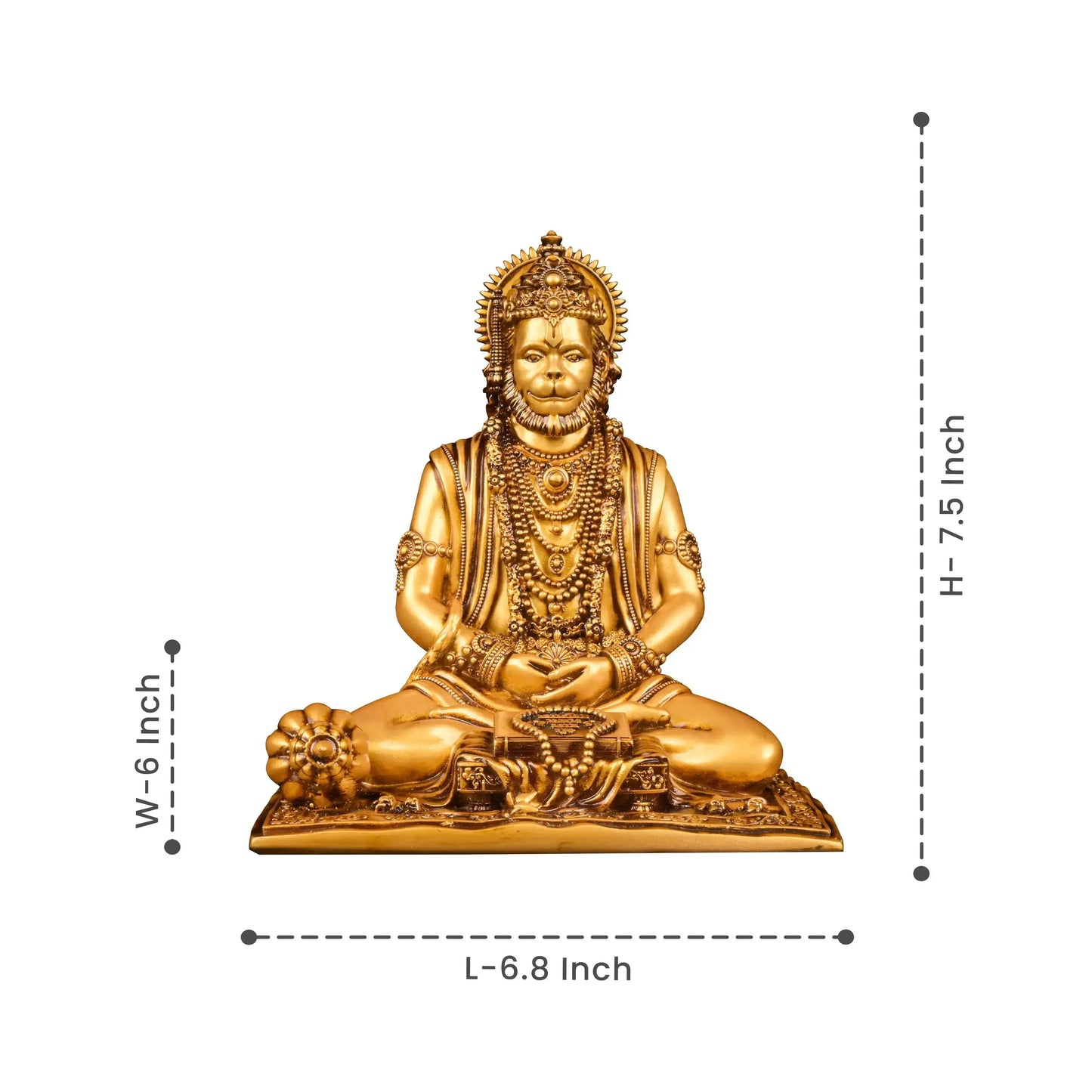 Meditating Lord Hanuman Idol