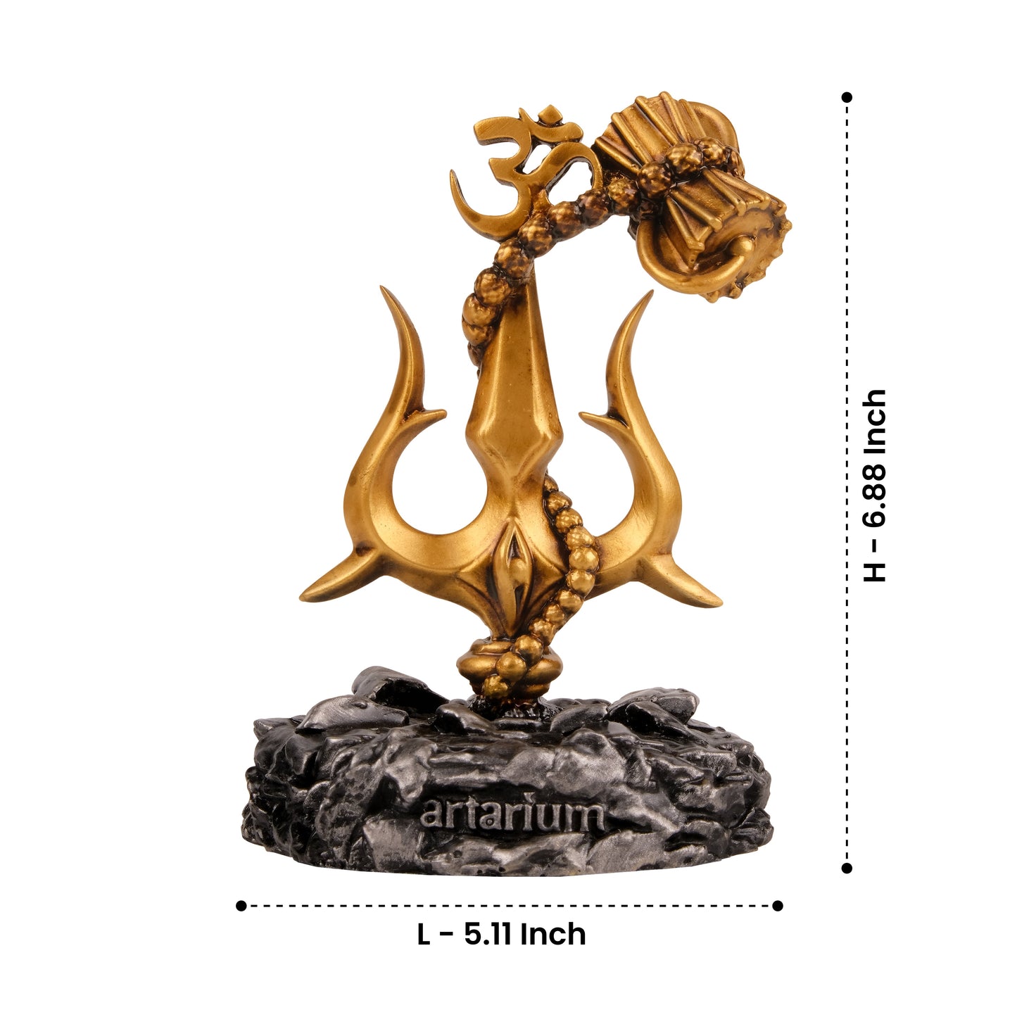 Lord Shiva Trishul With Damru theartarium