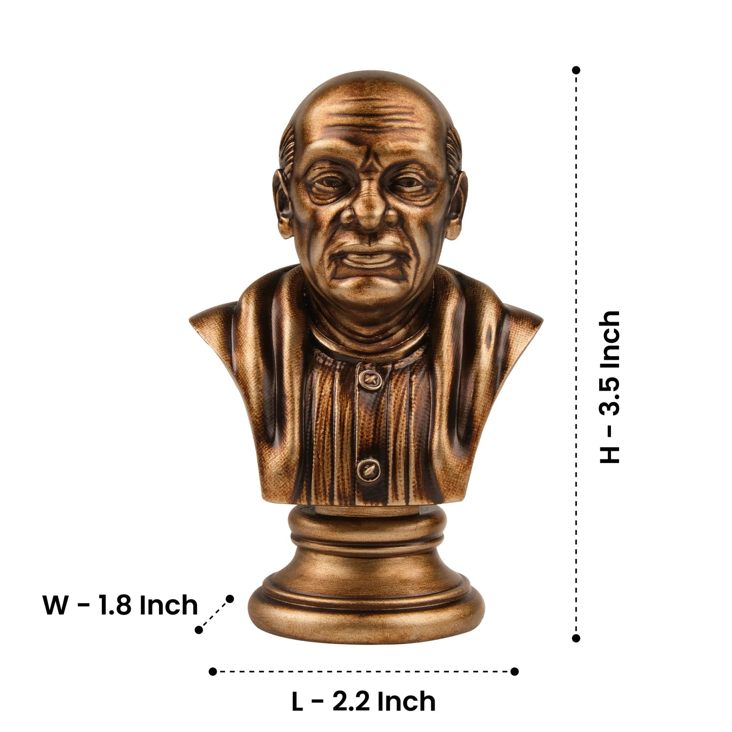 Sardar Vallabhbhai Patel Car Dashboard Idol