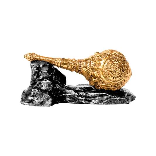 Brass Hanuman Gada Gold Plated Artarium