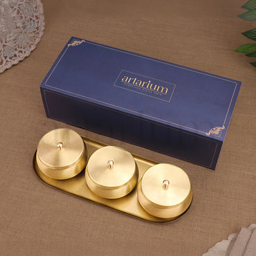 Brass Nut Bowl Gift Set theartarium
