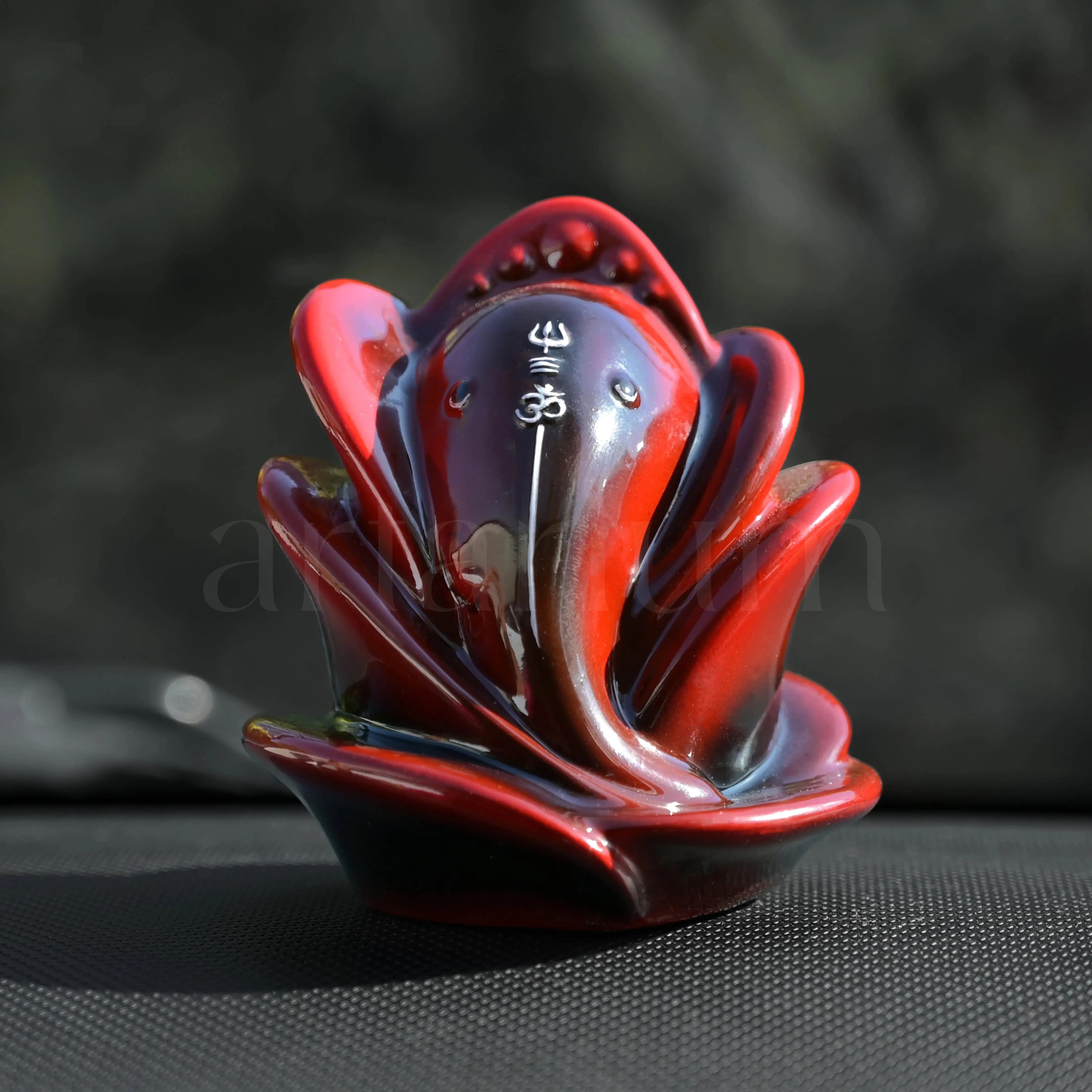 Rose Ganesha Car Dashboard theartarium